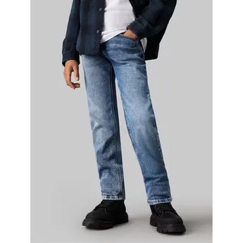 Calvin Klein Jeans Kids' Durable Denim Straight Leg
