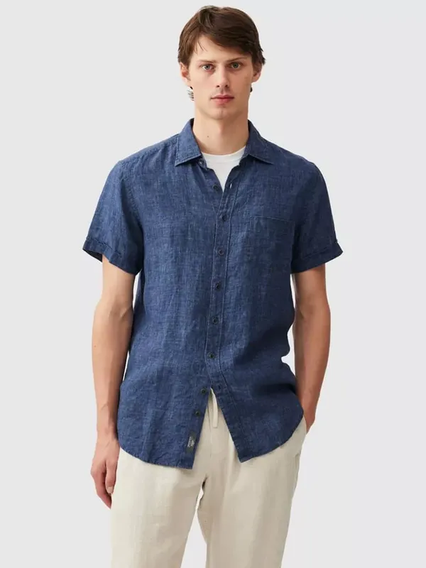 Rodd & Gunn Palm Beach Linen Slim Fit Short Sleeve Shirt