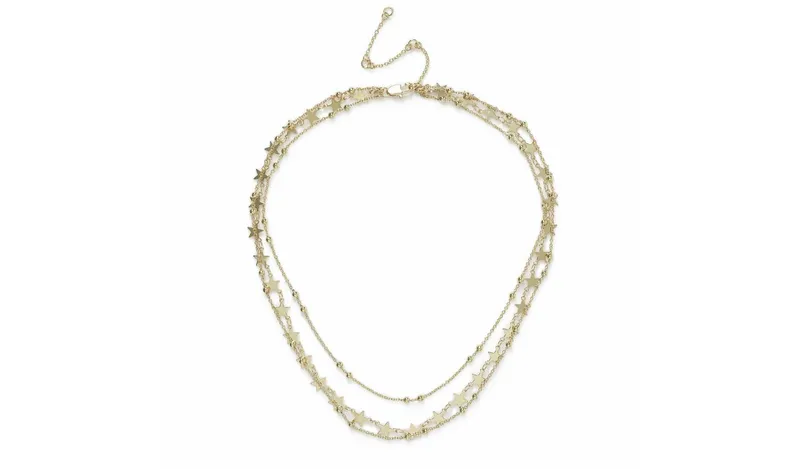 Liars & Lovers Gold Plated Star Multilayered Necklace