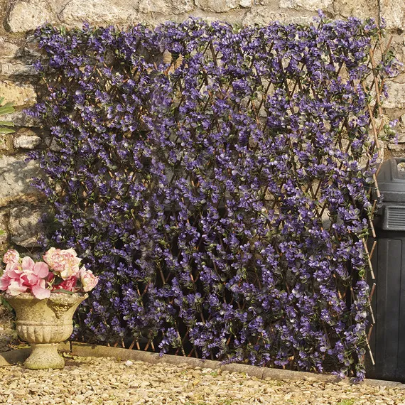 Artificial Lavender Extendable Hedge Trellis - Purple / 1