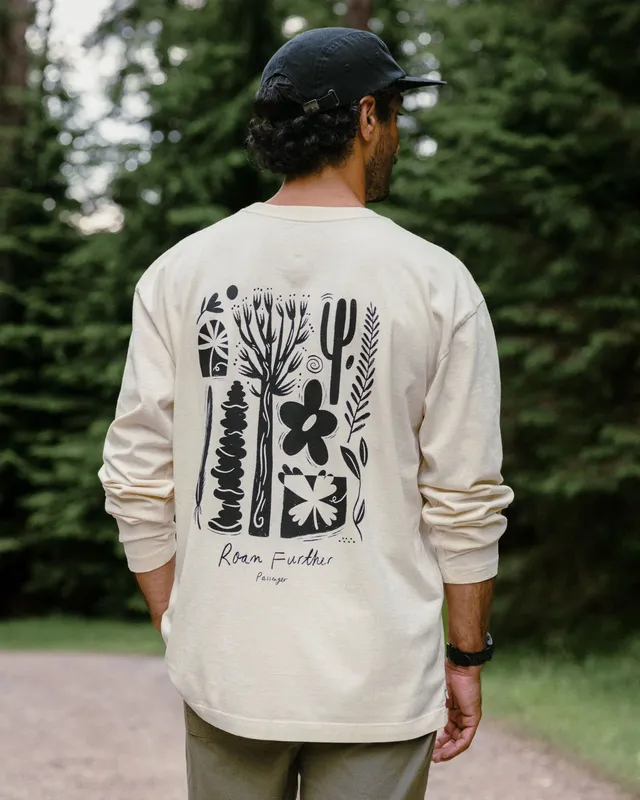 Passenger Clothing Roam Further Relaxed Fit LS T-Shirt - Birch