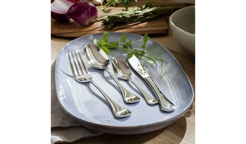 Habitat Evora 16 Piece Stainless Steel Cutlery Set - Mirror