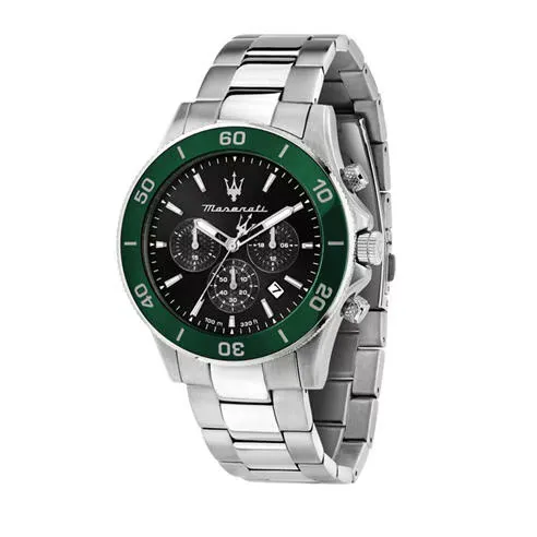 Maserati Men's Competizione Racing-Inspired Stainless Steel Sapphire Crystal Analogue Quartz Watch