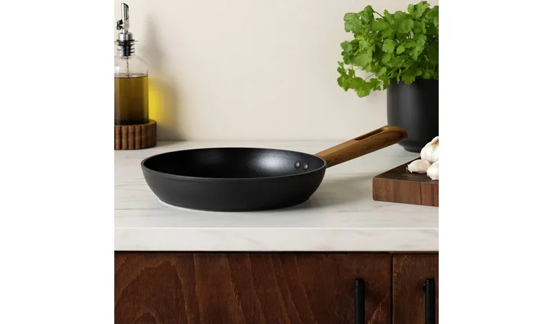 Habitat Wood Effect 24cm Non Stick Aluminium Frying Pan