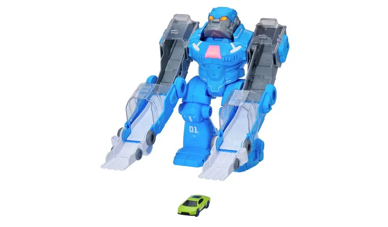 Teamsterz Robo Wreckerz Gorilla Light & Sound Slam With Car 