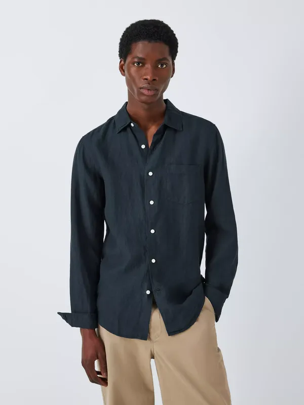 John Lewis Regular Fit Linen Shirt