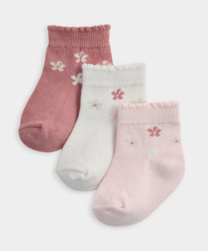 Mamas & Papas Floral Socks (Pack of 3)
