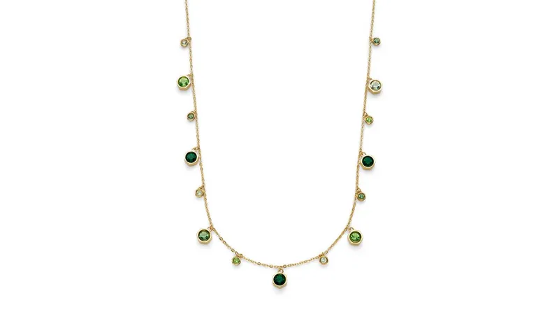 Olivia Burton Stainless Steel Gold IP Mini Droplet Necklace