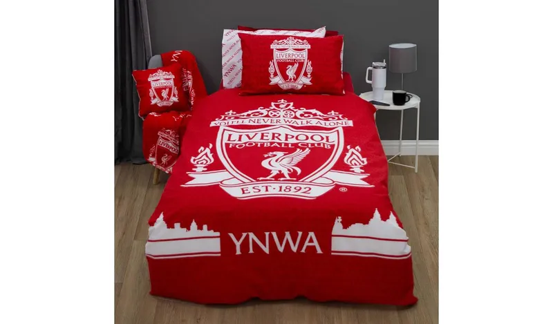 Liverpool FC Football Red & White Kids Bedding Set