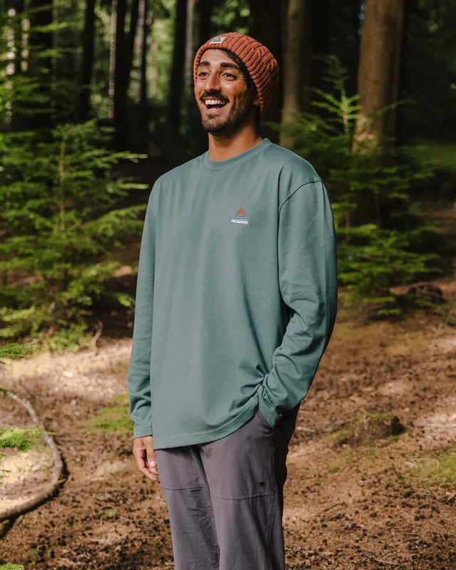 Passenger Clothing Vita Cotton Relaxed Fit LS T-Shirt - Deep Ocean