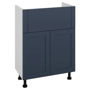 Wickes Winsford Navy Blue Standard Depth Vanity Unit - 600mm