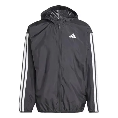 adidas Men's Essentials Stripes Lightweight Mesh Lined Windbreaker