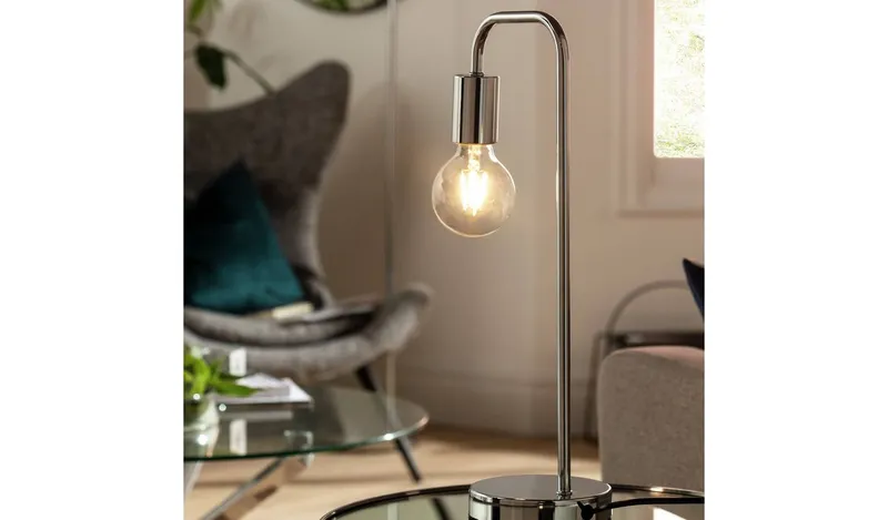 Argos Home Rayner Table Lamp - Chrome