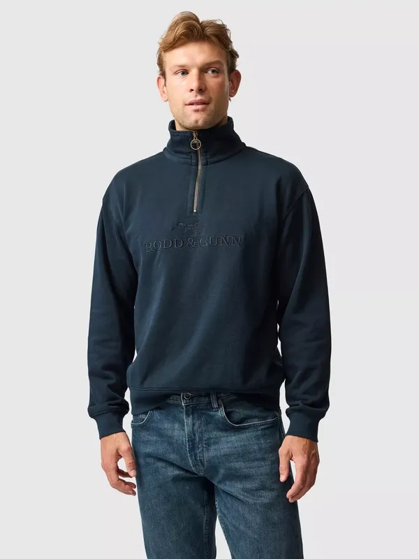 Rodd & Gunn Milford Sound Cotton Quarter-Zip Sweater