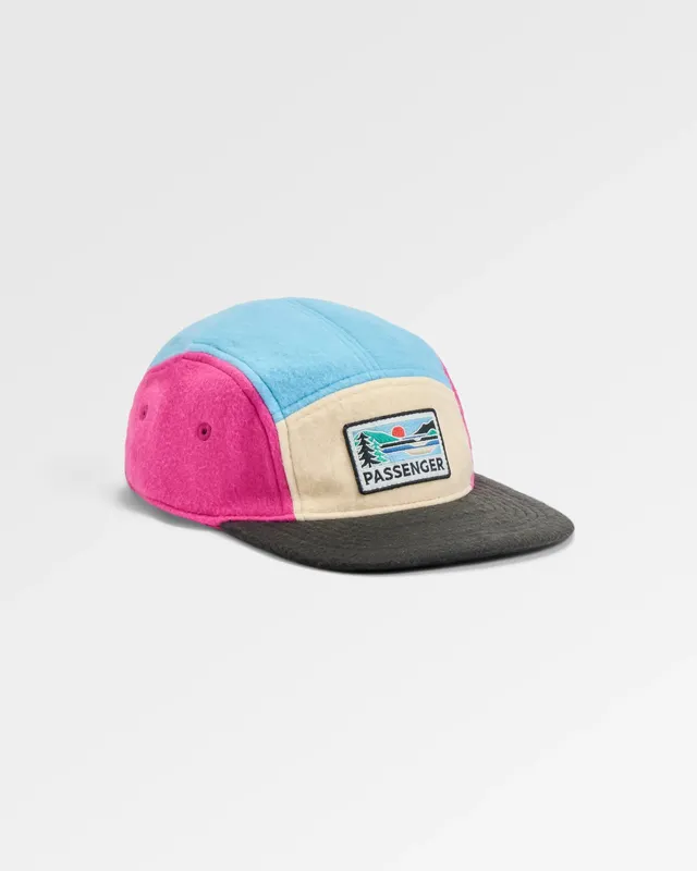 Passenger Clothing Pine Polar Fleece 5 Panel Cap - Maroon