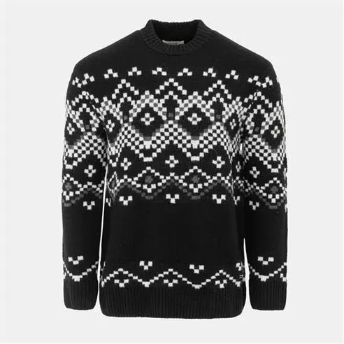 Firetrap Pattern Crew Jumper Men