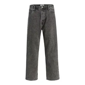 Jack and Jones Men's Alex Original Cotton High-Waisted Wide-Leg Jeans