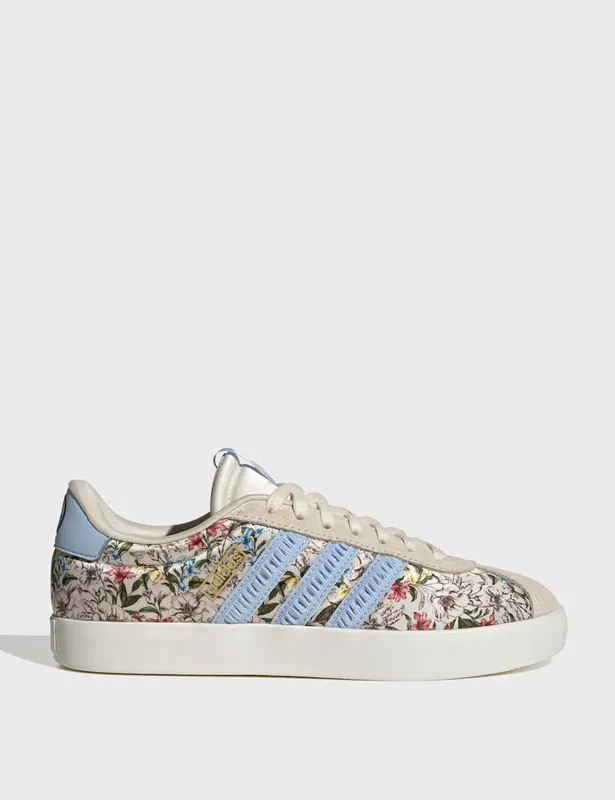 adidas Farm Rio VL Court 3.0 Suede Floral Trainers