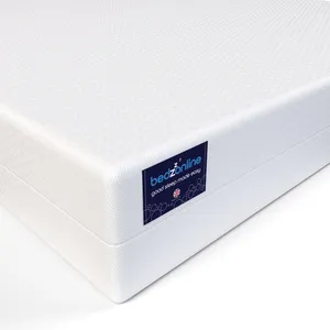Bedzonline Eco Comfort 5-Zone Memory Foam Mattress, Coolmax Zipped Cover - White / 90cm