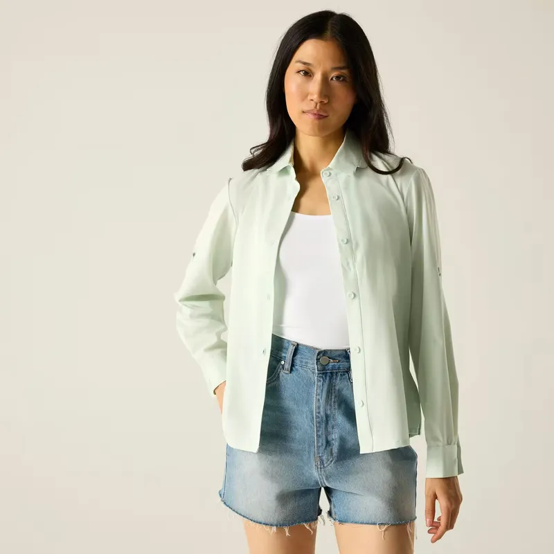 REGATTA Womens Anti-Insect Travel Light Long Sleeved Shirt