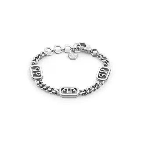 Philipp Plein Men's Plein Lettering Chain Bracelet