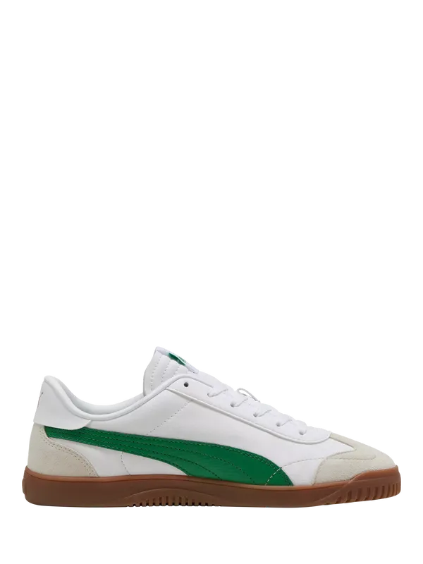 PUMA Club 5v5 Lace Up Trainers, White/Green