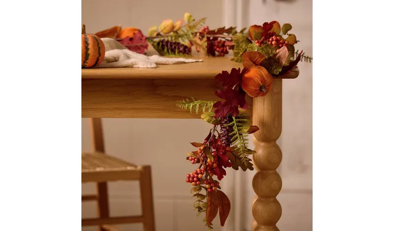 Argos Home Faux Floral Autumn and Halloween Garland