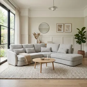 Mabel Corner Sofa - Cream / Right-hand