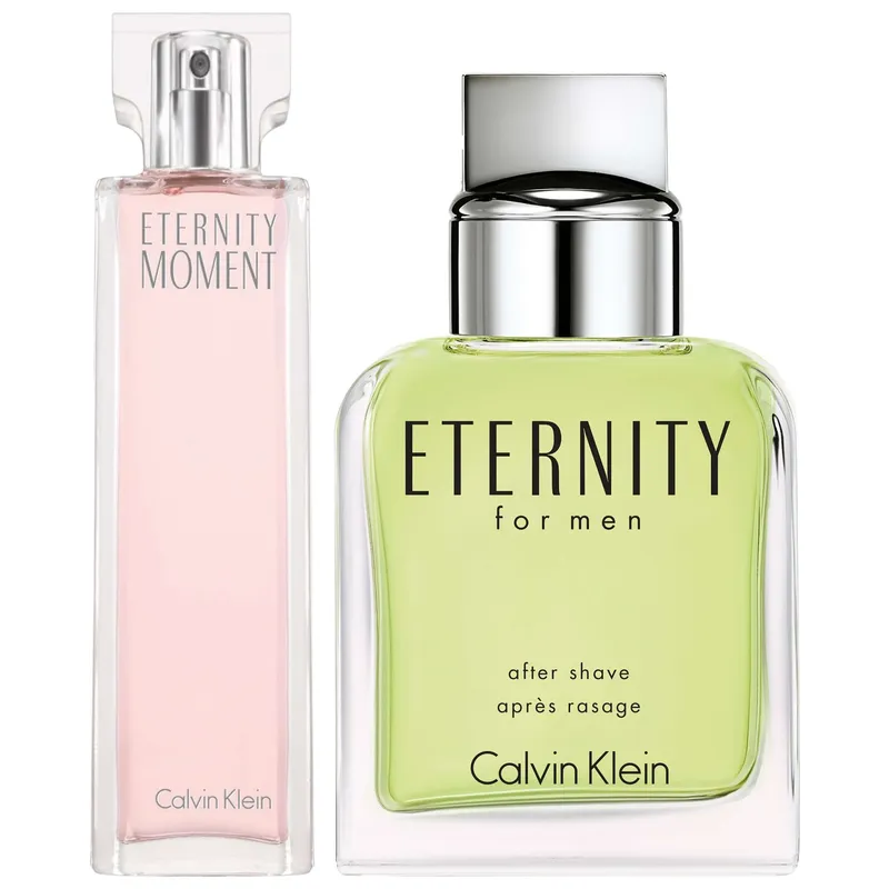 Calvin Klein Duo: Eternity Moment Eau de Parfum 100ml & Eternity For Men Aftershave Splash 100ml