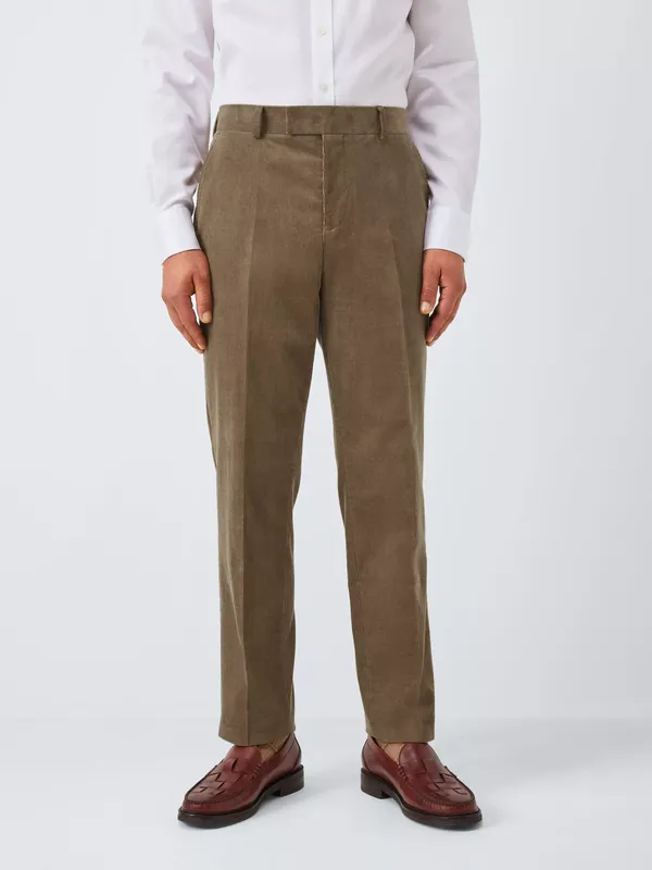 John Lewis Regular Fit Corduroy Trousers