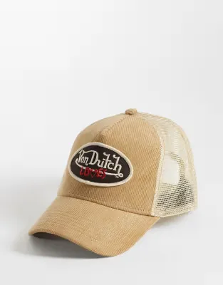 Loves cordutch trucker cap in sepia brown