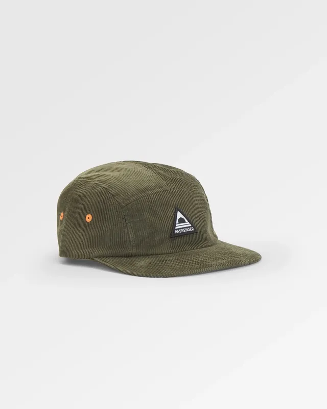 Passenger Clothing Fixie Cord 5 Panel Cap - Khaki