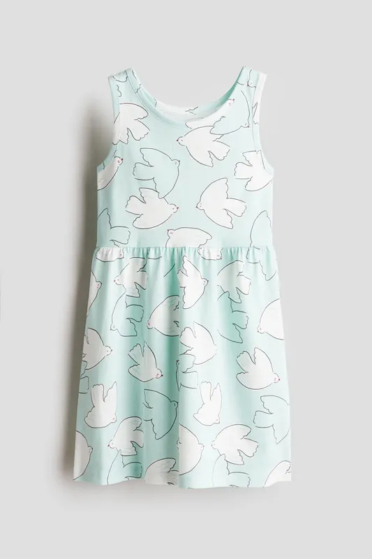Patterned cotton dress