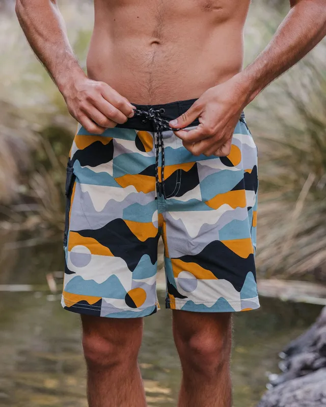 Passenger Clothing Cutback NetPlus® 17" Boardshort - Vista Patchwork Arctic