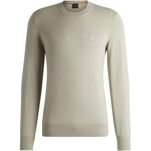 BOSS Mens BOSS ORANGE Long Sleeve Crew Neck Jumper (Kanovano)