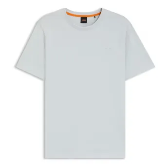 Boss Mens BOSS ORANGE Tales T-Shirt with Logo Patch Premium Cotton