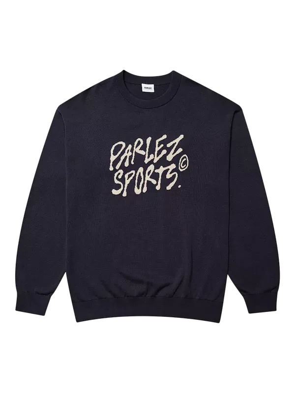 Parlez Pedlow Cotton Knitted Jumper, Midnight
