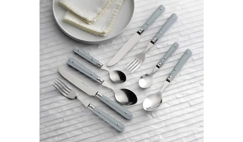 Argos Home 16 Piece Bistro Cutlery Set - Grey