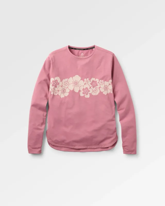 Passenger Clothing Roamscreen UPF50 Drirelease® Women's LS T-Shirt - Pink Haze