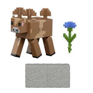 Minecraft Redstone Mooshroom Figure with Building Piece