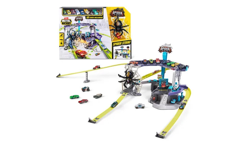 Metal Machines Spider Strike Garage 10 Cars Playset