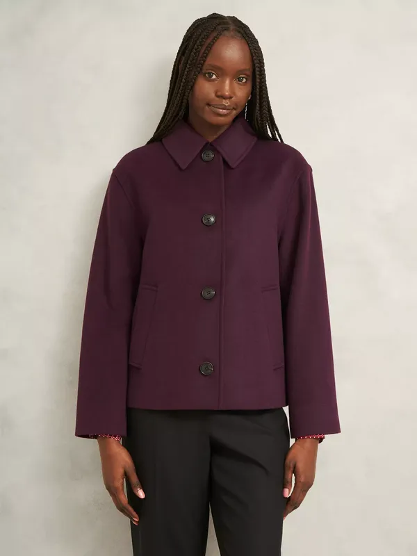 Hobbs Zoe Coat, Mid Purple