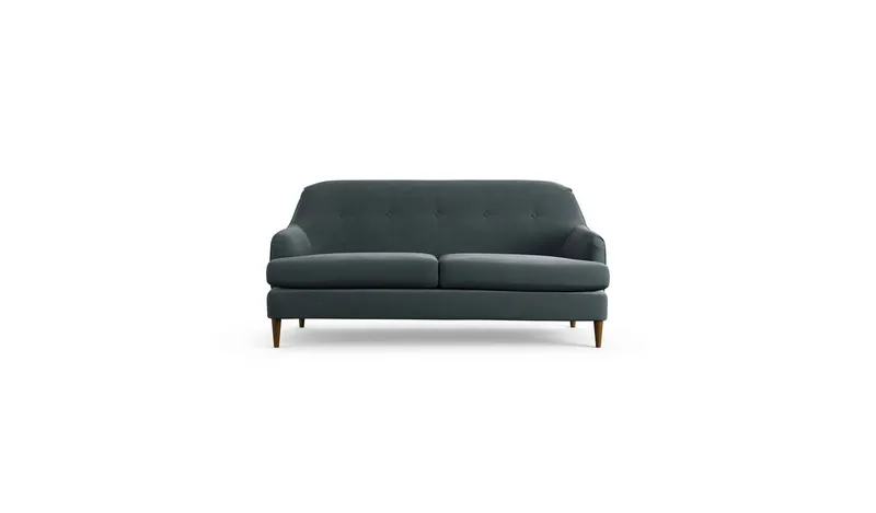 Habitat Frome Fabric 2 Seater Sofa - Charcoal - Dark Leg