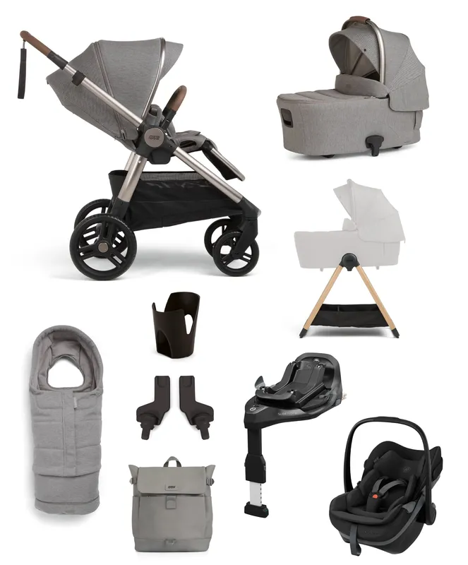 Mamas & Papas Ocarro 2 Pushchair Bundle with Maxi-Cosi Pebble Slide Pro Car Seat & Base (9 Pieces) - Heritage