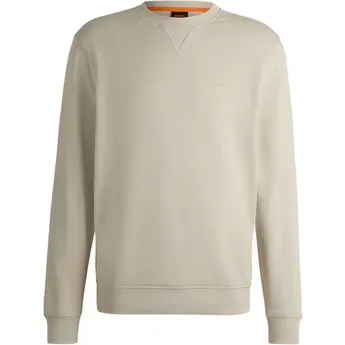 Boss Mens BOSS ORANGE Long Sleeve Premium Cotton Sweatshirt (Westart Crew Neck)