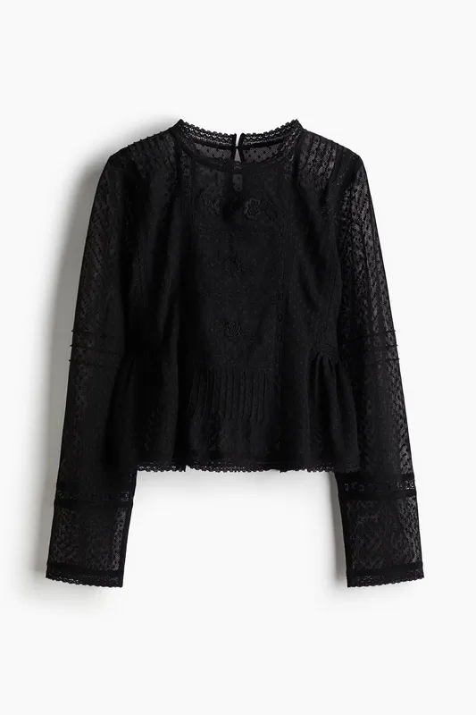 Plumeti mesh blouse
