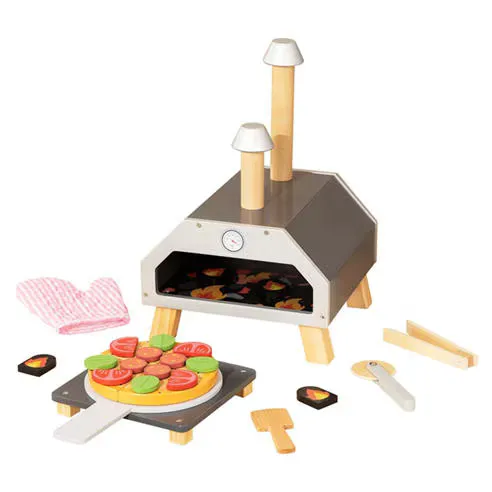 Tooky Toy Wooden Pizza Oven Playset