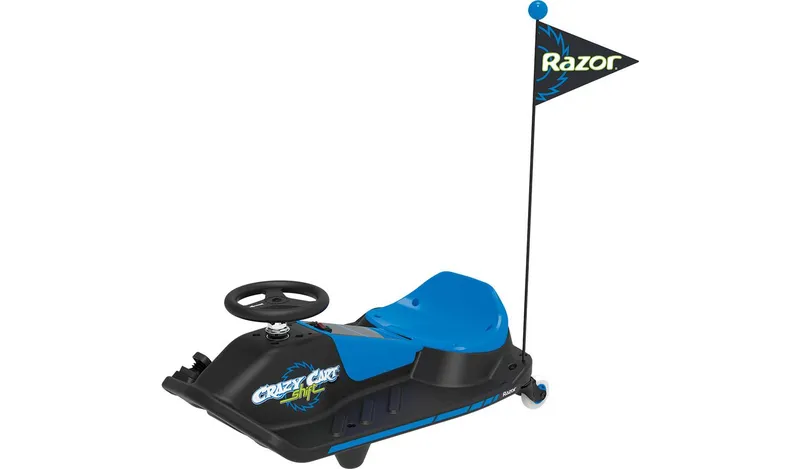 Razor Crazy Craft Shift Kids Electric Go-Kart Ride On - Blue