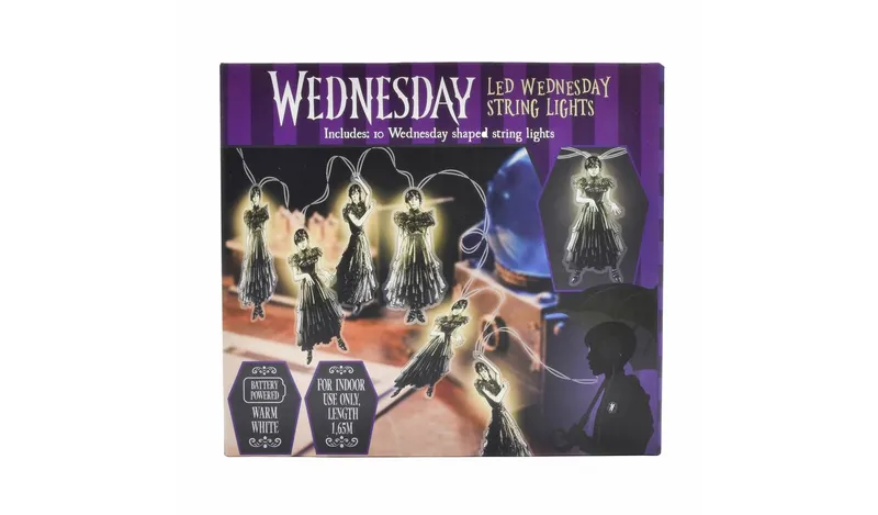 Wednesday Dance Pose Multi Coloured LED String Lights 