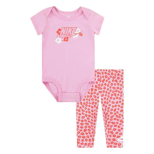 Nike Kids' Floral Bodysuit Legging Set Onesie